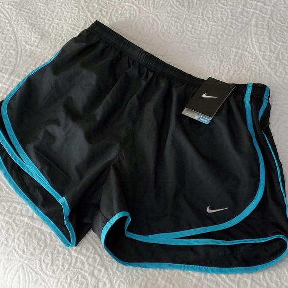 Nike Pants - Nike Black & Blue Running Shorts Womens NWT